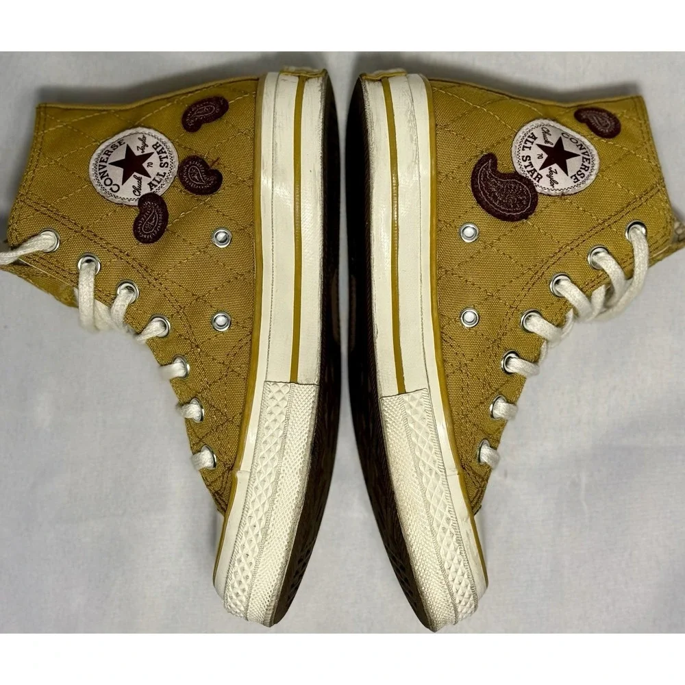 Converse Chuck 70 High Tops Paisley Patches Mn's SZ 3.5 Wmns Sz 5.5 A05278C Sign